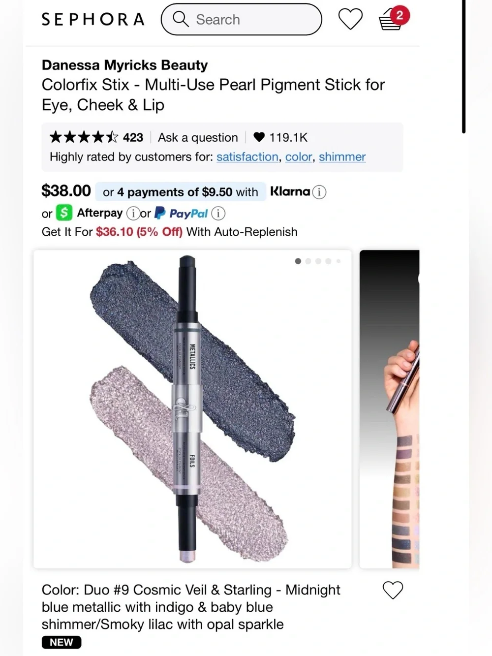 Danessa Myricks Beauty ColorFix Stick - Black & Purple Accent